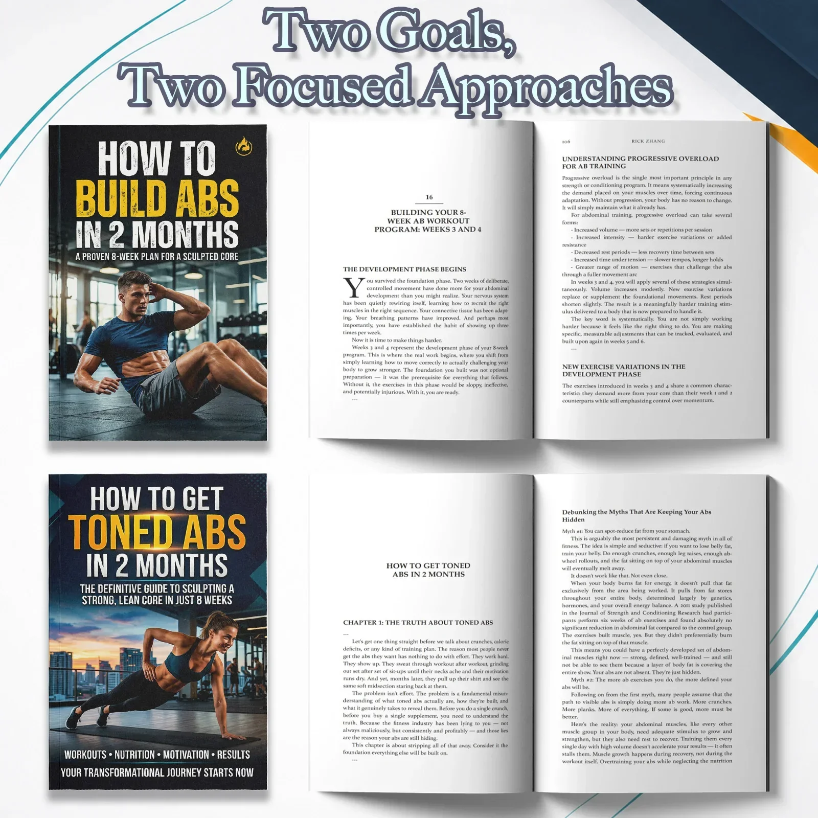 2-Book Abs Training Guide Set  - The Nutrition Fitness recension och pris