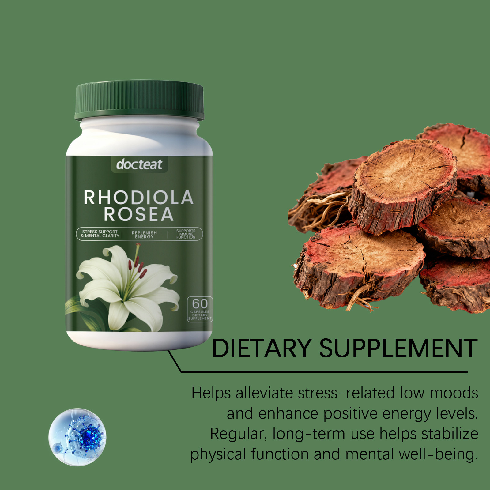DOCTEAT Men's Health Capsules  - Nutrition Physical Fitness recension och pris